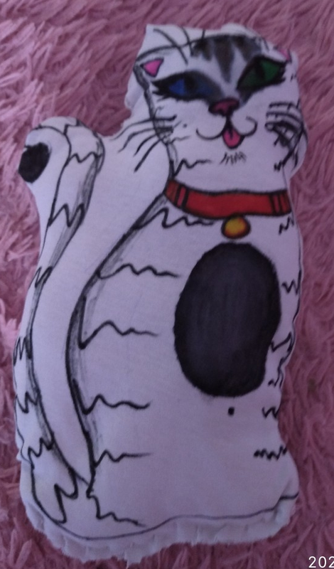 Детский рисунок - Котик