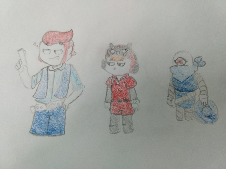 Детский рисунок - Мои любимые персонажи из BrawlStars
