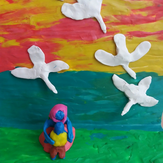 Рисунок "Гуси -лебеди" на конкурс "Конкурс детского рисунка “В гостях у сказки - 2019”"