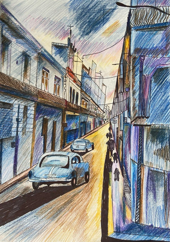 Детский рисунок - Любимый город
