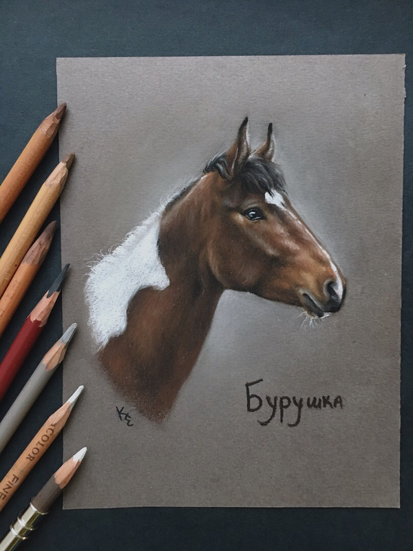 Детский рисунок - Бурушка