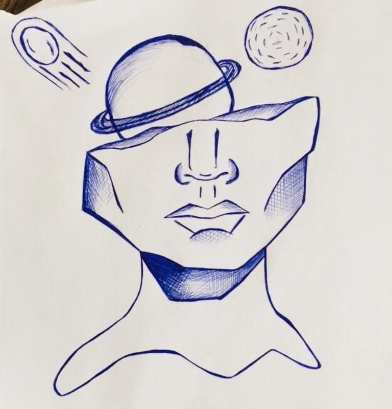 Детский рисунок - мозг