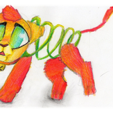 Рисунок "Пружинка" на конкурс "Конкурс детского рисунка “Невероятные животные - 2018”"